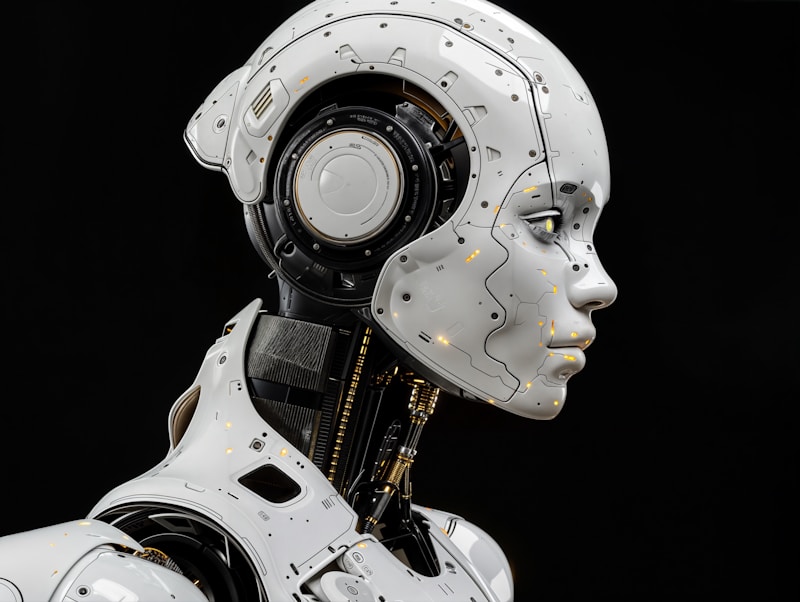 AI humanoid robot representing future technology