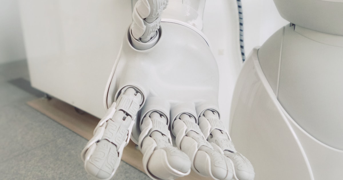 Customer service chatbot interface on a smartphone