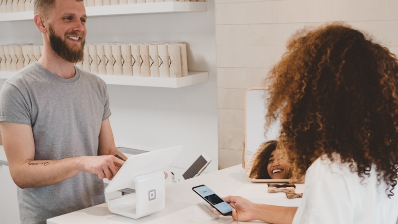 Customer service representative with AI chatbot
